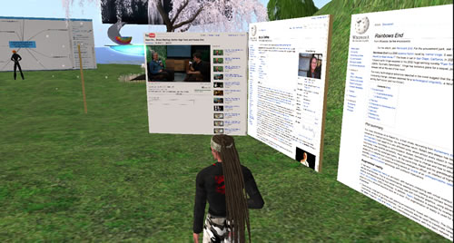 My mindmap-installation in Second Life