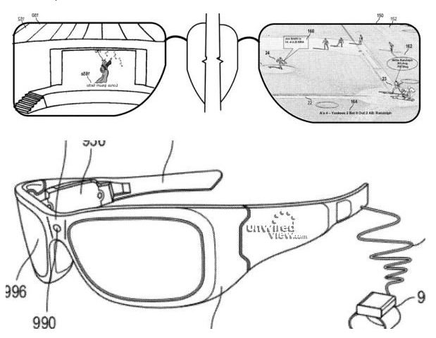 patent drawings for microsoft glass